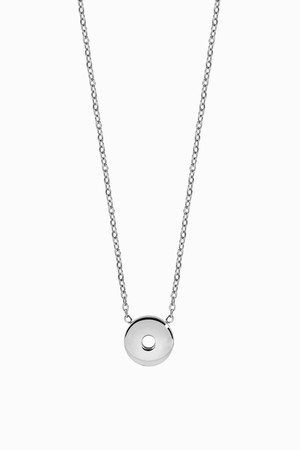Qudo Silver Necklace Basic O - 40cm
